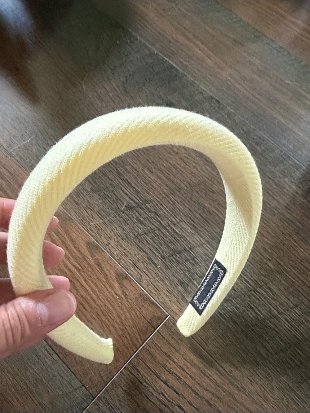 Butter Yellow Textured Padded Headband